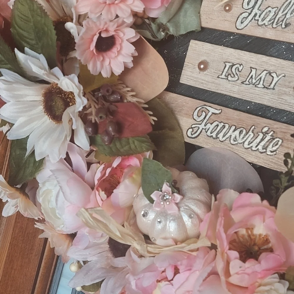 HANDMADE fall wreath decor